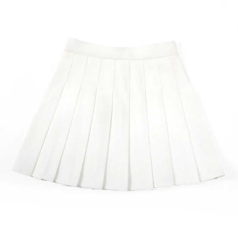 Sem shorts saias femininas cintura alta a linha mulher saia plissada verão moda feminina mini harajuku senhoras curto