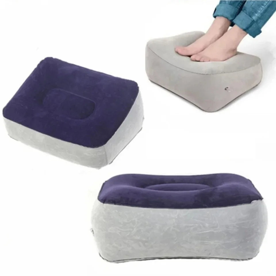 Almofada Inflável de PVC para Descanso dos Pés, Apoio para Pernas em Viagens, Escritório e Casa, Suporte para Relaxar os Pés embaixo da Mesa