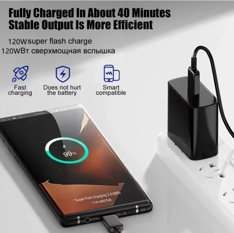 Carregador Rápido USB Tipo C 125W Brasil