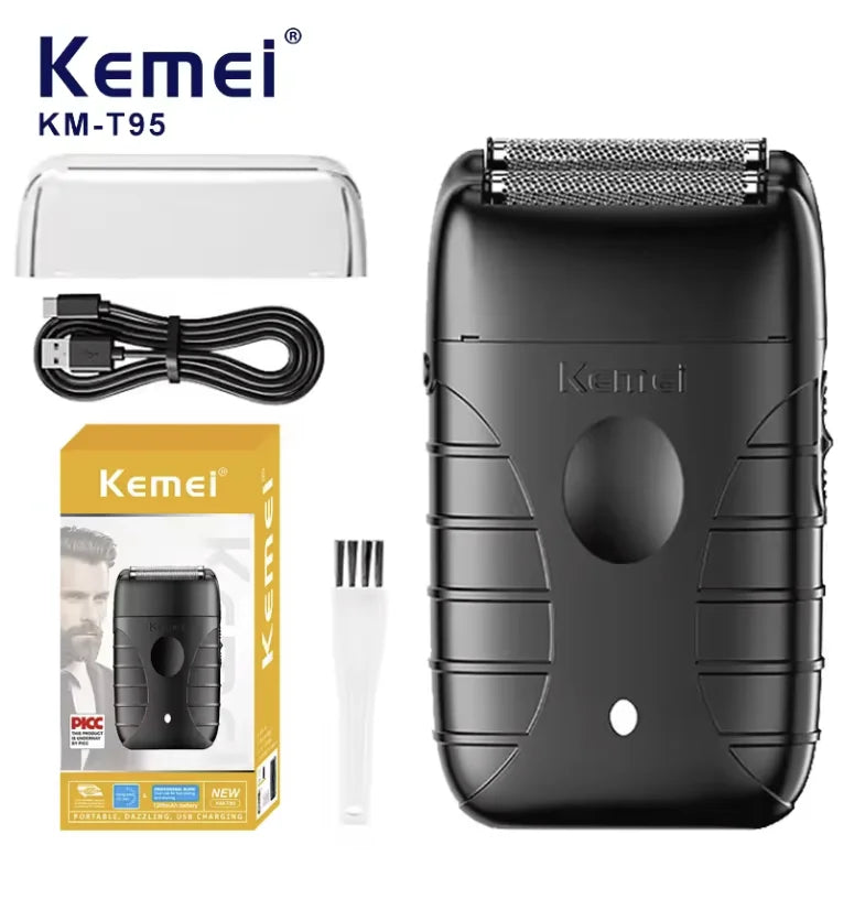 Máquina de Corte Profissional Kemei KM-1995 KM-2293 KM-T95, Aparador de Cabelo Elétrico com Display LCD