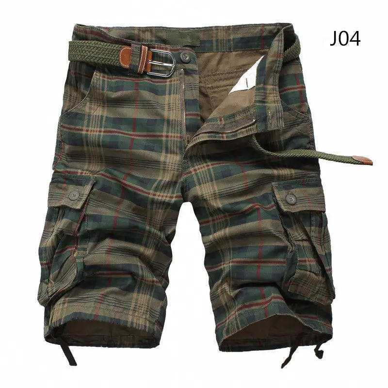 Bermudas Masculinas de Verão 2026: Shorts Xadrez da Moda, Casuais, Militares e Cargo Sem Cinto