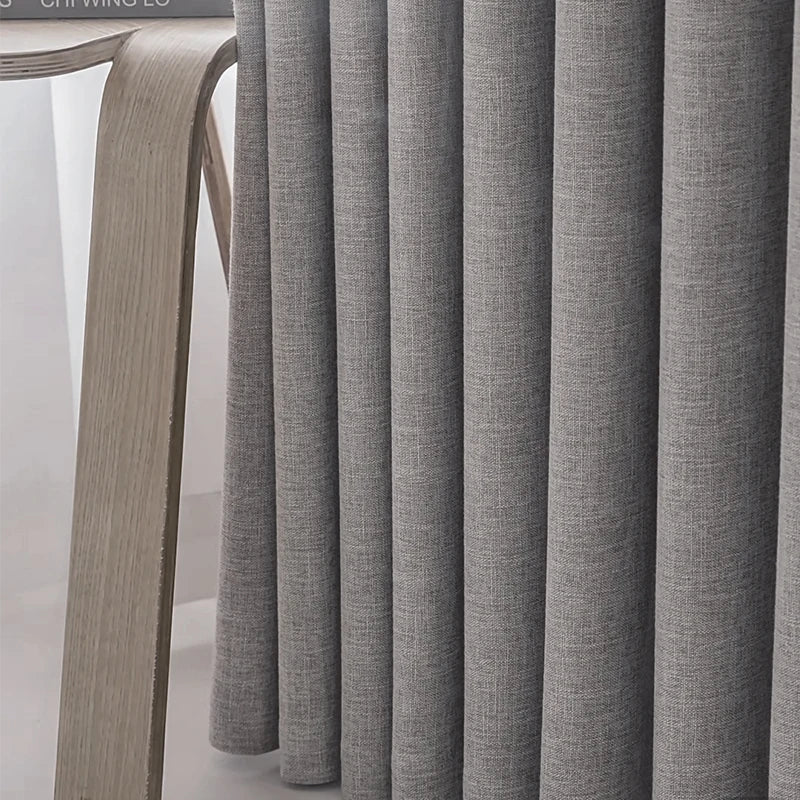 Asazal linho cortinas blackout para sala de estar quarto alta qualidade completa sombreamento decoração luxo moderno cortinas janela opaca