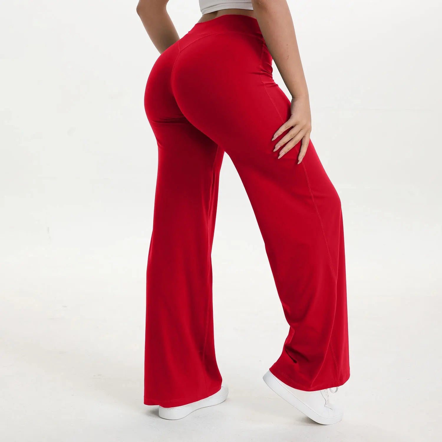 Calças de Yoga Femininas NCLAGEN SoftMotion com Cintura Média, Leggings para Academia, Sensação de Pele Nua, Calças para Pilates e Corrida
