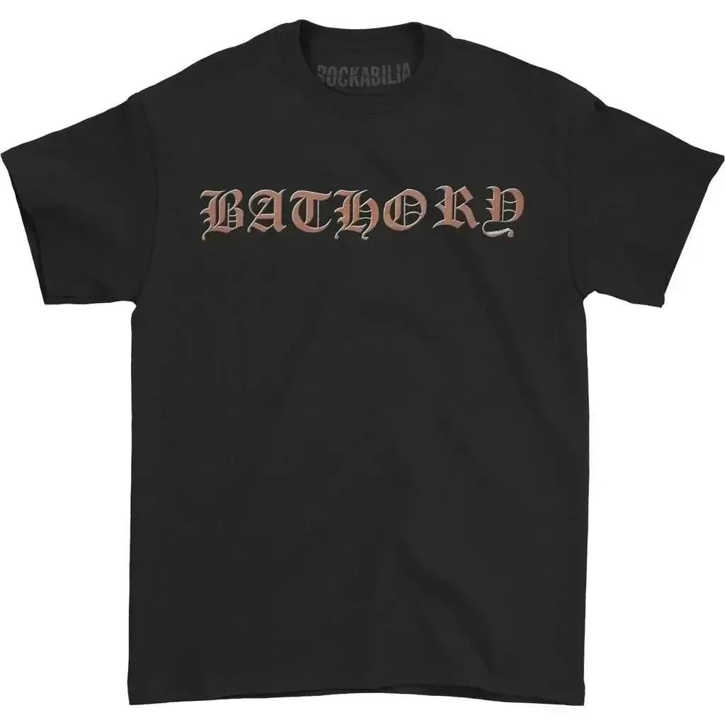 Bathory preto metal veneno t camisa das mulheres dos homens moda casual hip hop streetwear manga curta t camisa de algodão verão topos roupas