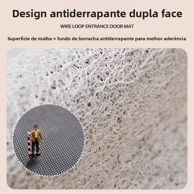 Tapete de Porta Totoro Antiderrapante Personalizável para Uso Doméstico Tapete Redondo Trançado Resistente à Sujeira para Uso...