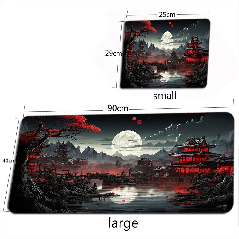 Céu estrelado lua mouse pad grande computador escritório jogo tapetes de mesa xxl borracha antiderrapante teclado de jogos mousepads longos almofadas de mesa