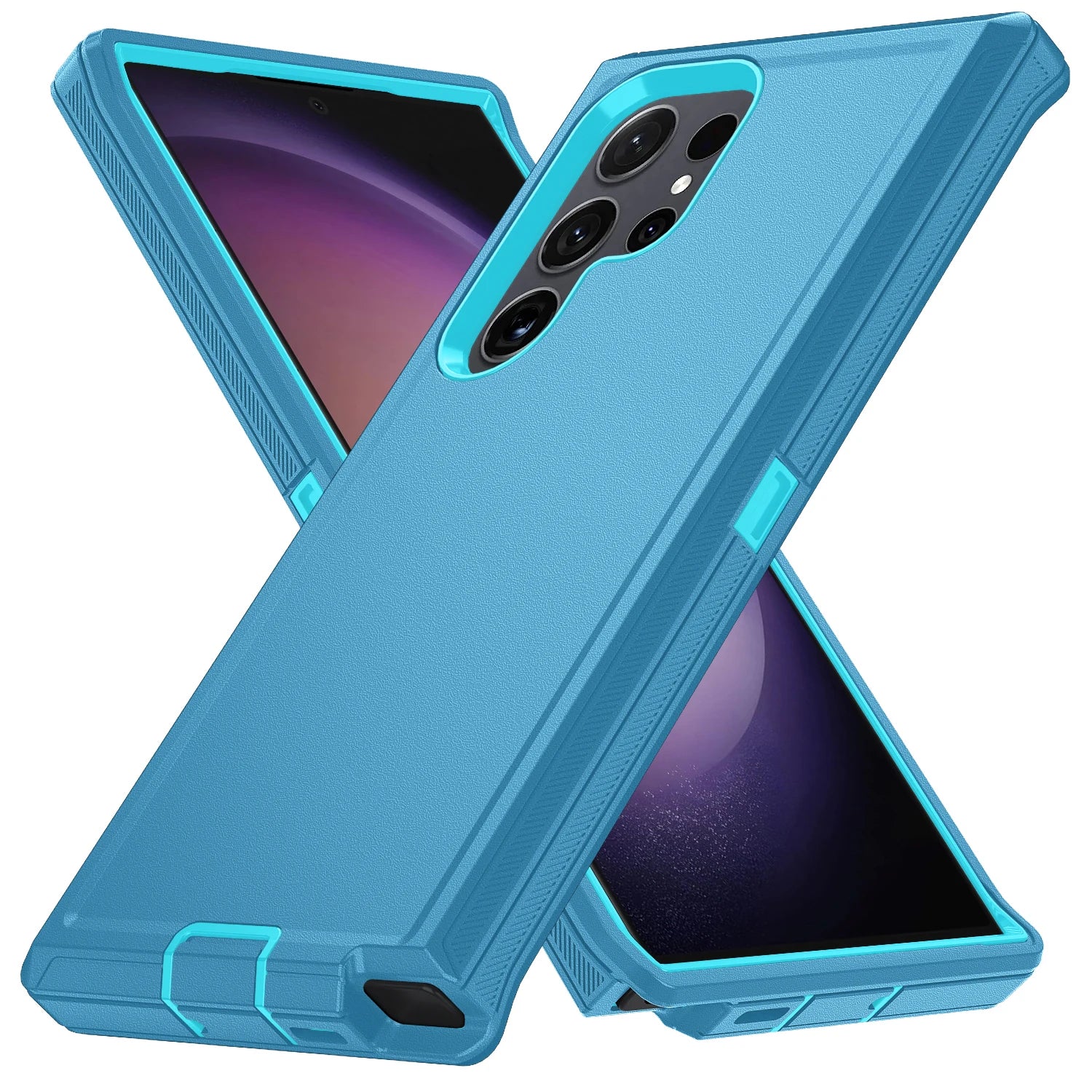 Para samsung galaxy s25 s24 s23 s22 s21 s20 fe plus ultra nota 20 armadura à prova de choque defender caso telefone duro pc + tpu capa traseira