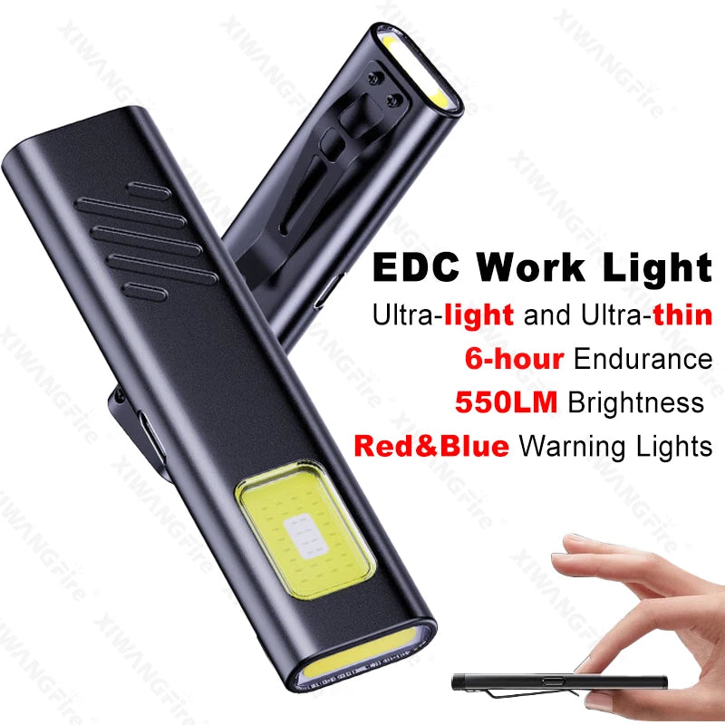 Mini chaveiro lanterna com ímã recarregável multifuncional tocha lâmpada portátil clipe na lanterna à prova dwaterproof água luz de acampamento