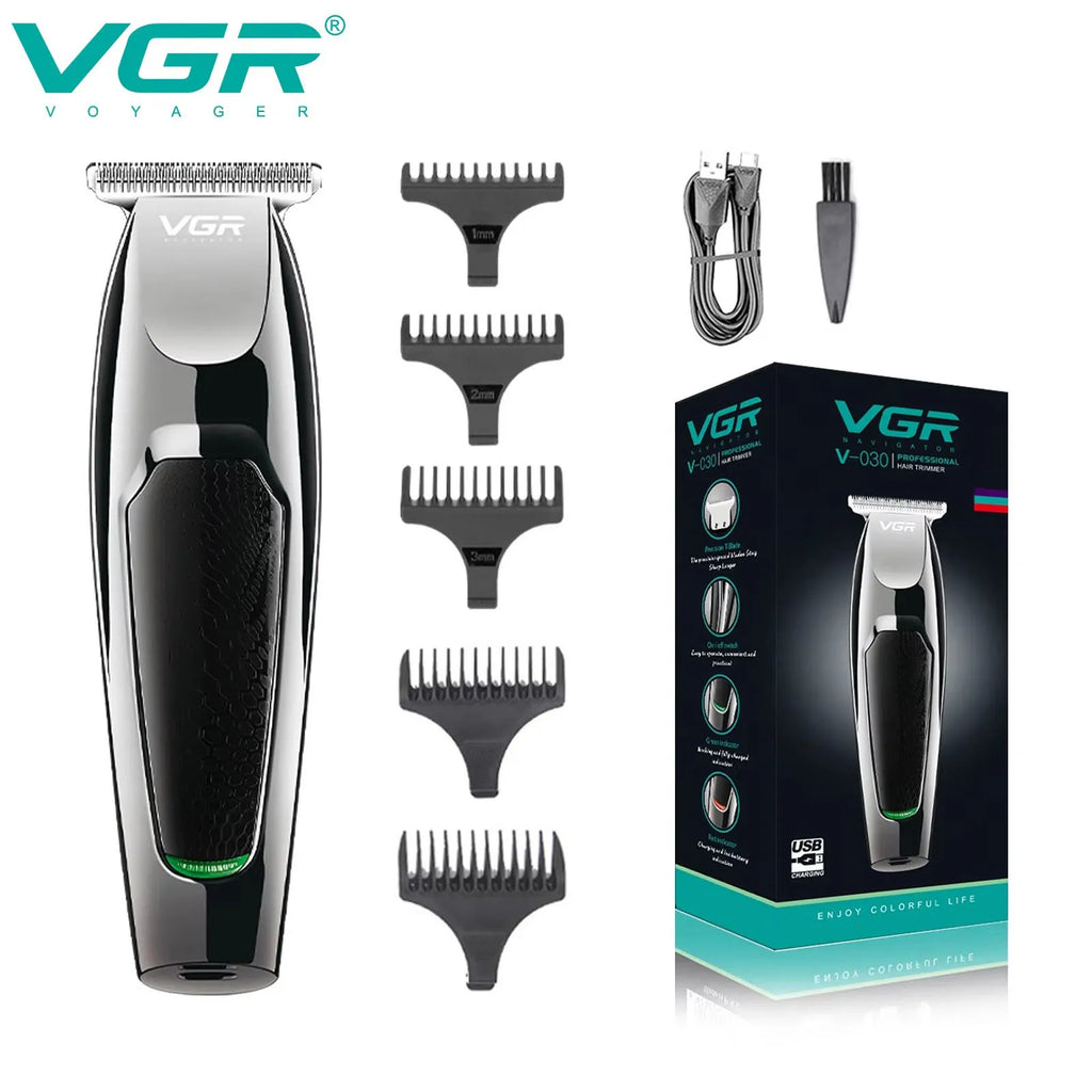 VGR máquina cortar cabelos aparador de pelos Profissional Máquinas de Corte de Cabelo Profissional de Barbeiro Máquinas Recarreg