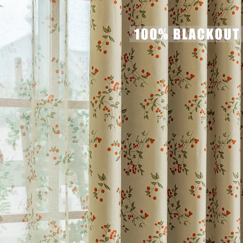 1pc 100% cortinas blackout impressas painel com ilhó superior para privacidade e bloqueio de luz solar decoração de casa cortinas para sala de estar