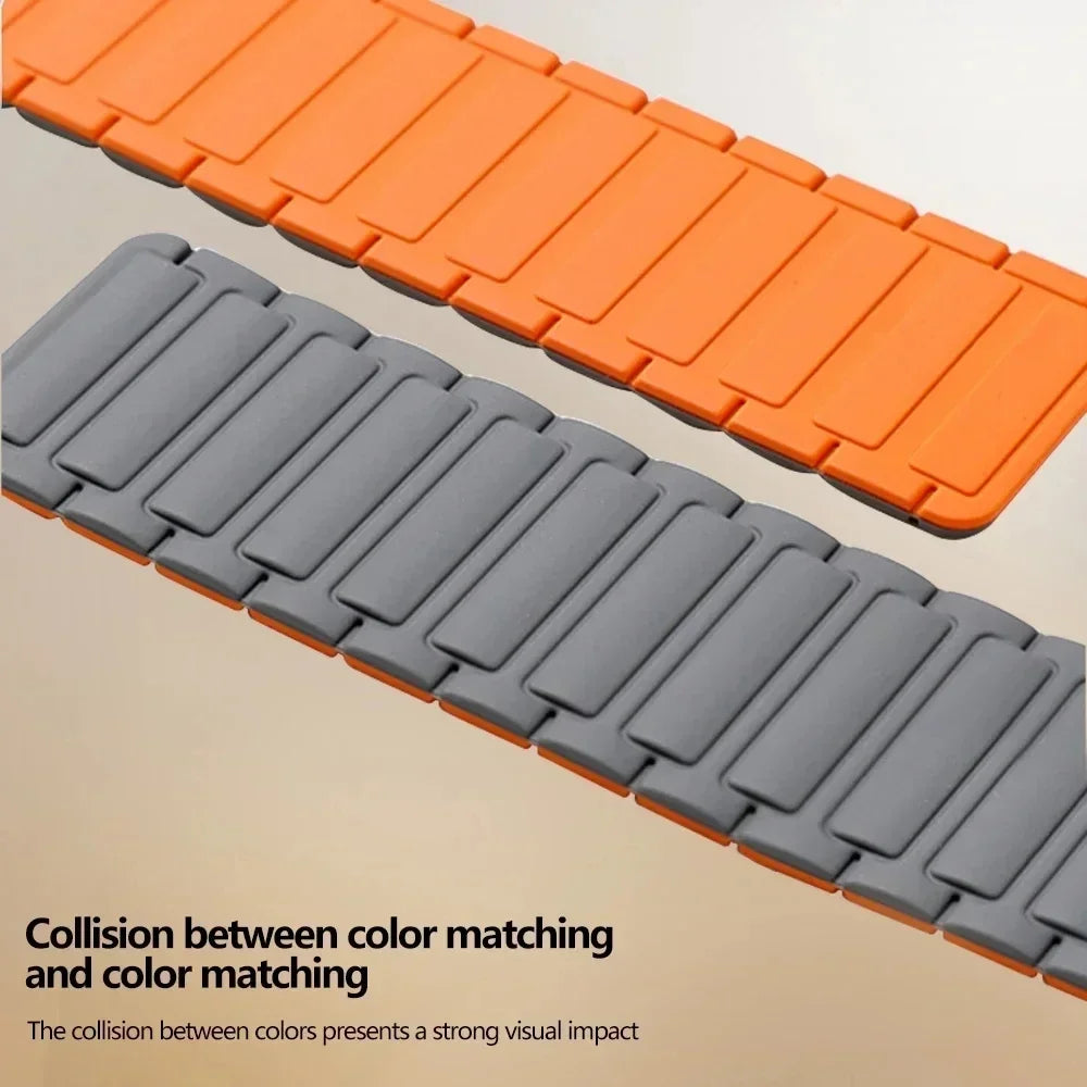 Pulseira de Silicone, iWatch Series 9, 8, 7, 6, 5, 4, 3, 3, SE Ultra 2 Strap, 44mm, 40mm, 49mm, 45 milímetros, 41 milímetros, 38 milímetros