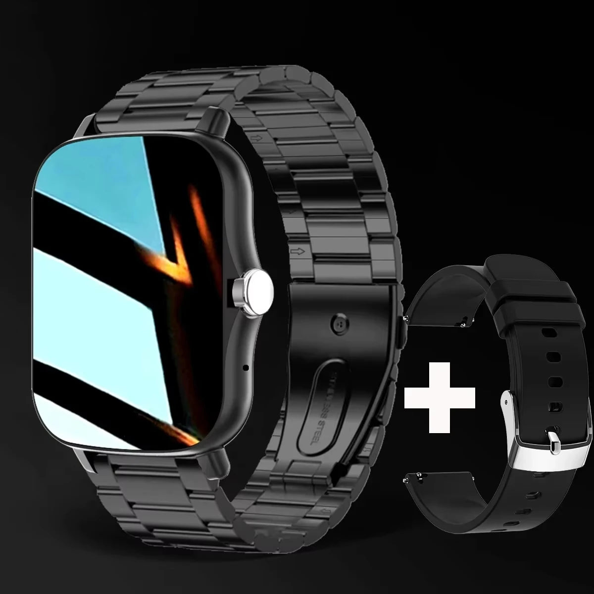 LAXASFIT 2025 Novo Relógio Inteligente para Homens Mulheres Presente Tela de Toque Completa Esportes Fitness Relógio Bluetooth Chamada Digital Smartwatch