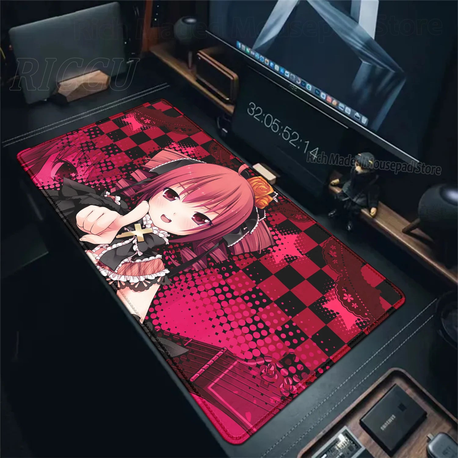 Bonito anime menina k-Kasane teto mousepad grande gaming mouse pad lockedge teclado do computador tapete de mesa pc gabinete tablepad xxl tapetes
