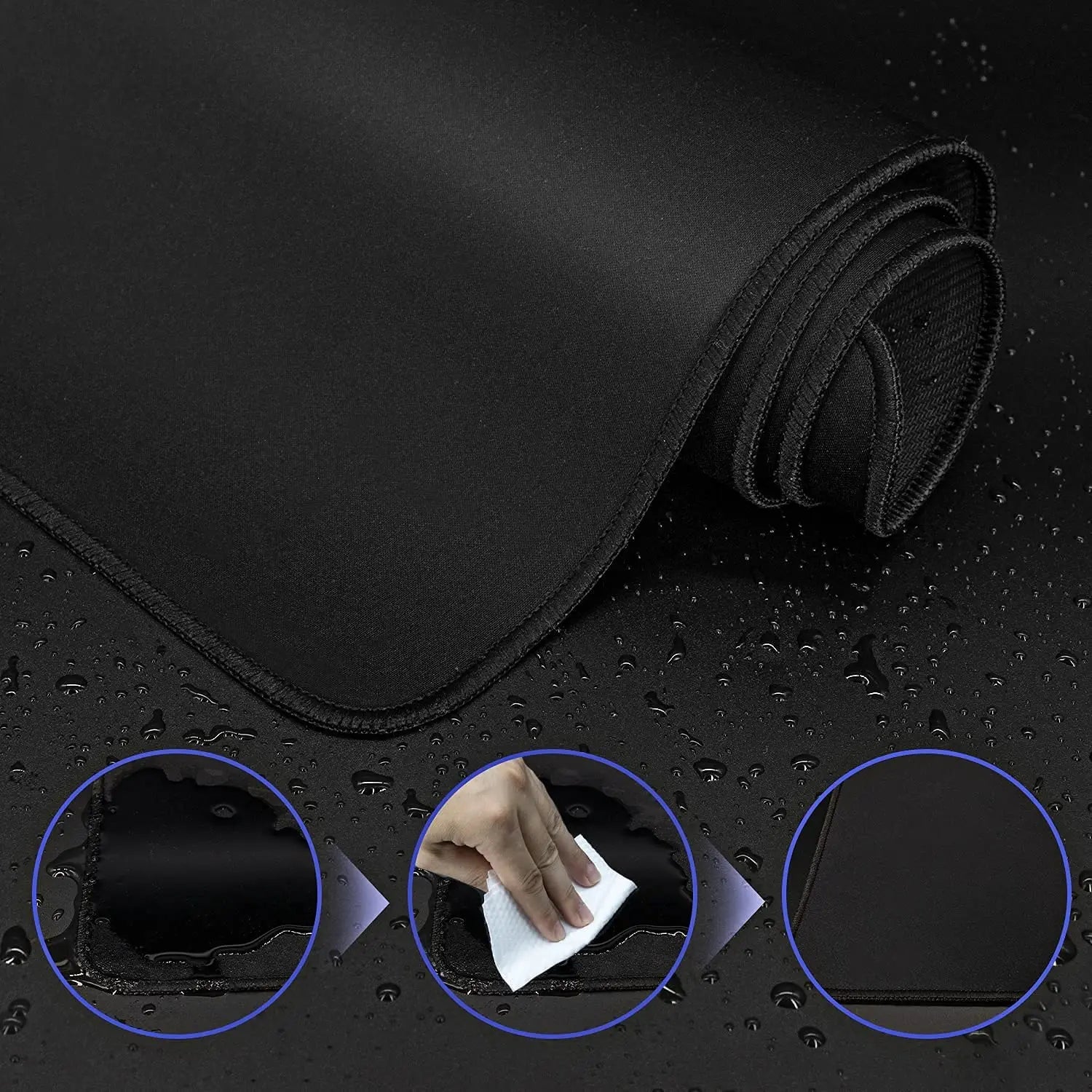 Grande Gaming Mouse Pad, tapete Gamer, PC Desk Mat, teclado preto, mouse pad do computador, XXL