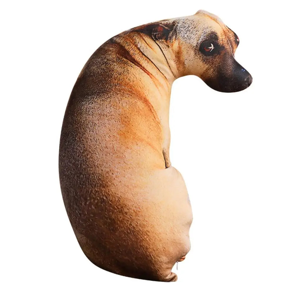 Macio Lifelike Animal Jogar Travesseiro, Hound Plush Almofada Criativa, Travesseiro Do Cão 3D, Almofada Do Escritório
