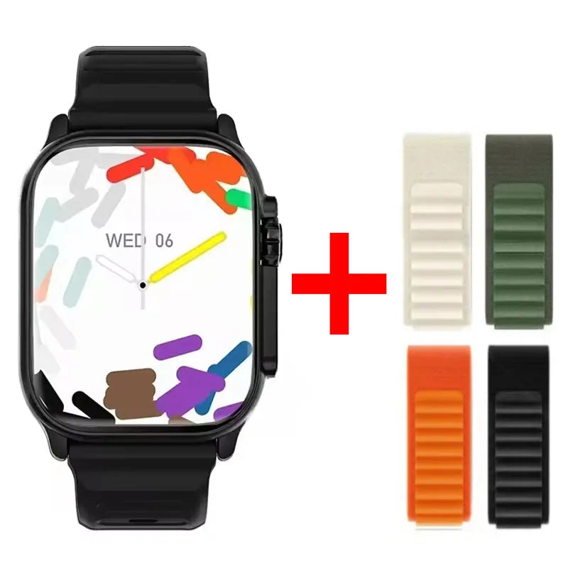 Novo Relógio Inteligente 10 Ultra 49mm 2024, Novo NFC, GPS, Chamadas Bluetooth, Música, Jogos, Carregamento Sem Fio