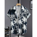 Camisa havaiana homem impressão casual fina praia magro moda camisa de alta qualidade luxo preto social vintage engraçado roupas grandes dimensões