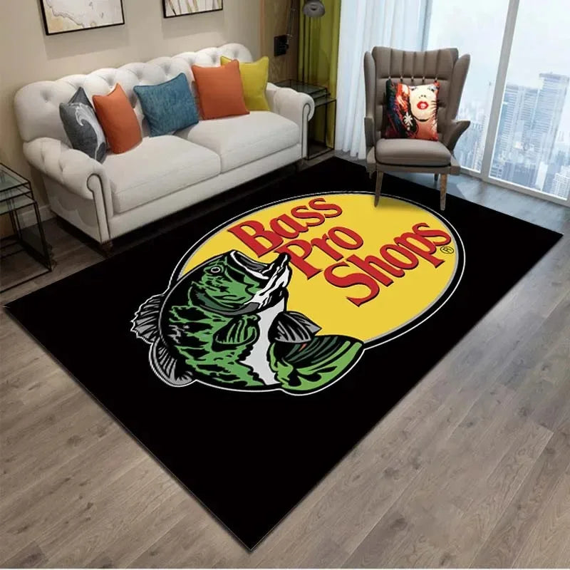 Série de pesca padrão tapete antiderrapante presente decoração para casa tapete macio para sala estar quarto sofá cozinha banheiro capacho