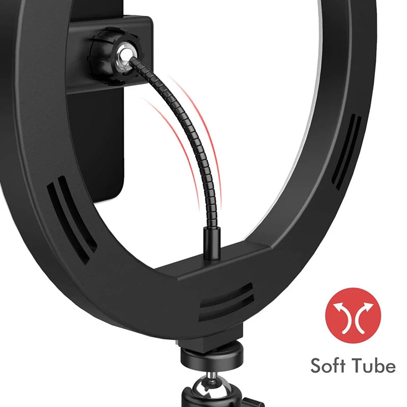 26/33cm led selfie anel de iluminação luz regulável fotográfico selfie anel lâmpada usb controle remoto luz preenchimento para telefone vídeo ao vivo