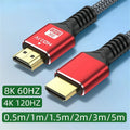 Mingcvol 48gbps hdmi-cabo 8k 60hz 1m 2m 3m 5m hdmi-compatível 2.1 cabo 4k 120hz hdr 3d efeito vídeo para hdtv pc