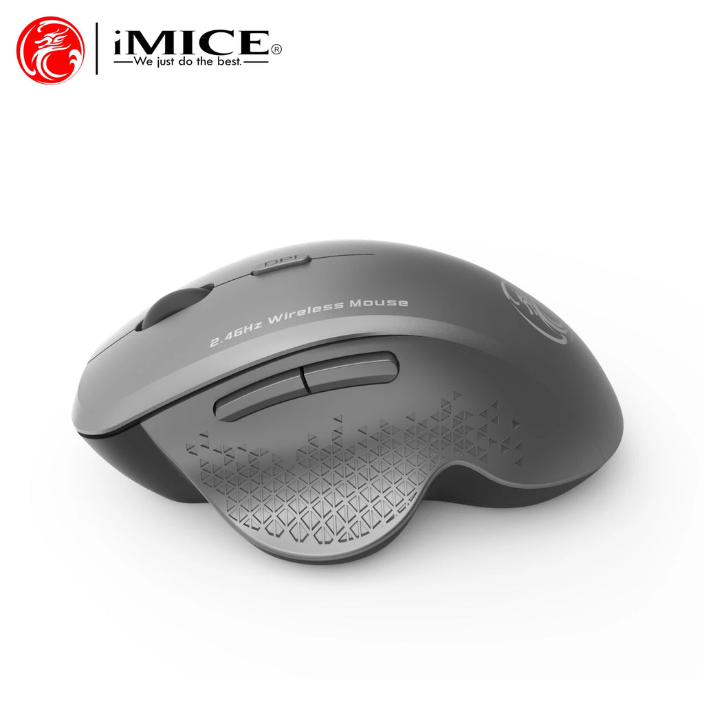Imice mouse sem fio com receptor usb de 2.4ghz, mouse 1600dpi para computador, laptop, tablet, pc, macbook, mouse ergonômico para jogos