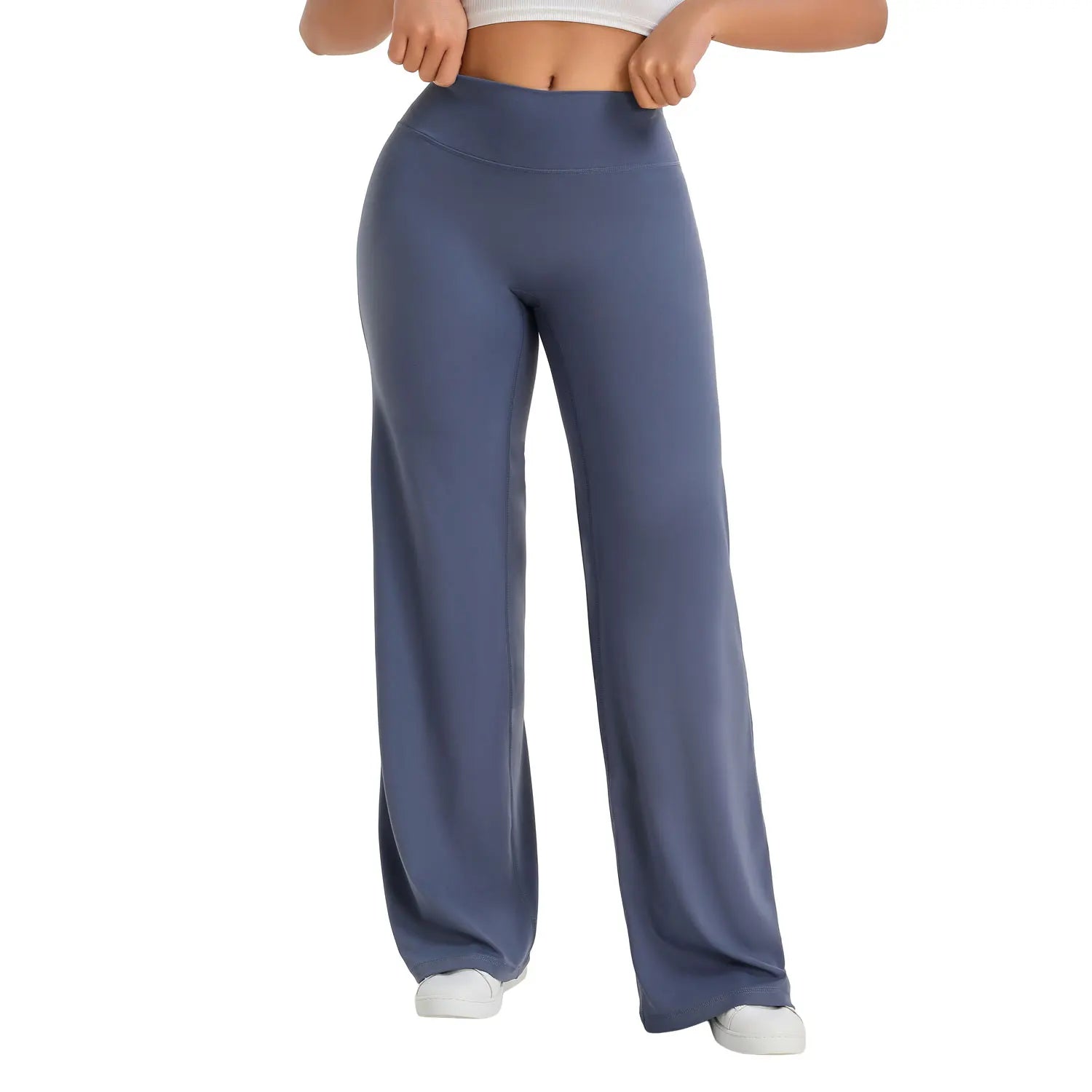 Calças de Yoga Femininas NCLAGEN SoftMotion com Cintura Média, Leggings para Academia, Sensação de Pele Nua, Calças para Pilates e Corrida