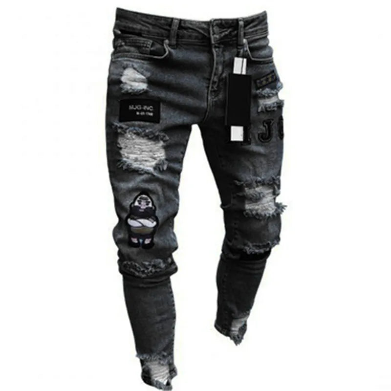 2024 calças de brim masculinas bolsos sólidos estiramento denim calças retas primavera verão negócios calças casuais diário streetwear roupas masculinas