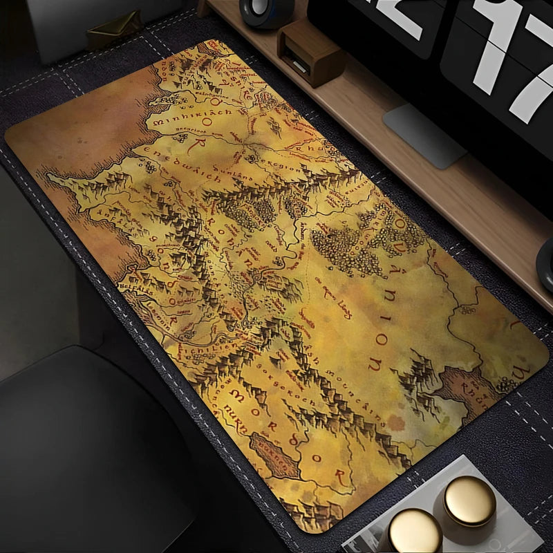 Mouse Pad para Jogos T-The Lord of the Rings 90x40cm, Tapete de Mesa para Computador, Acessórios para Gamer, Tapete de Teclado