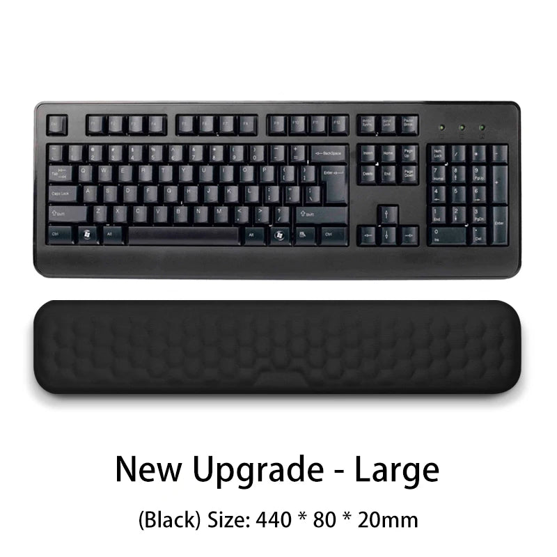 Conjunto de almofada de teclado de espuma de memória para computador de escritório laptop fácil digitação alívio da dor teclado descanso de pulso mouse pad computador mouse pad