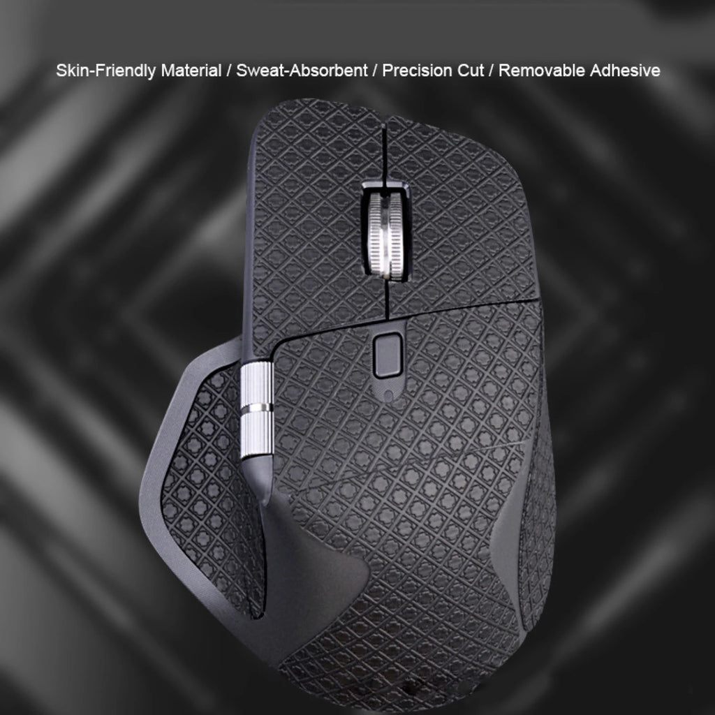 Para Logitech MX Master 4: Fita Antiderrapante Artesanal de Pele de Lagarto para Mouse Sem Fio, Adesivo que Absorve o Suor para MX Master 4