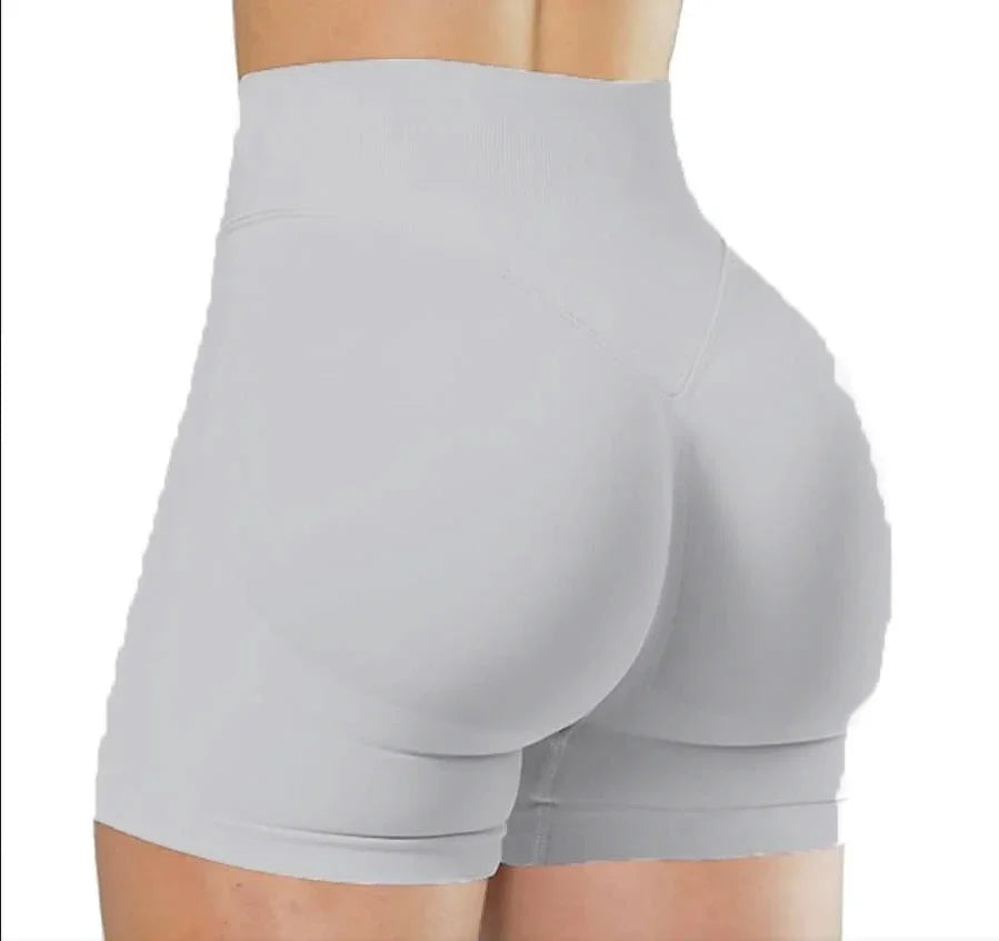 Verão cintura alta shorts de yoga para mulheres moda e sexy correndo calças de fitness cor sólida yoga leggings calças elásticas