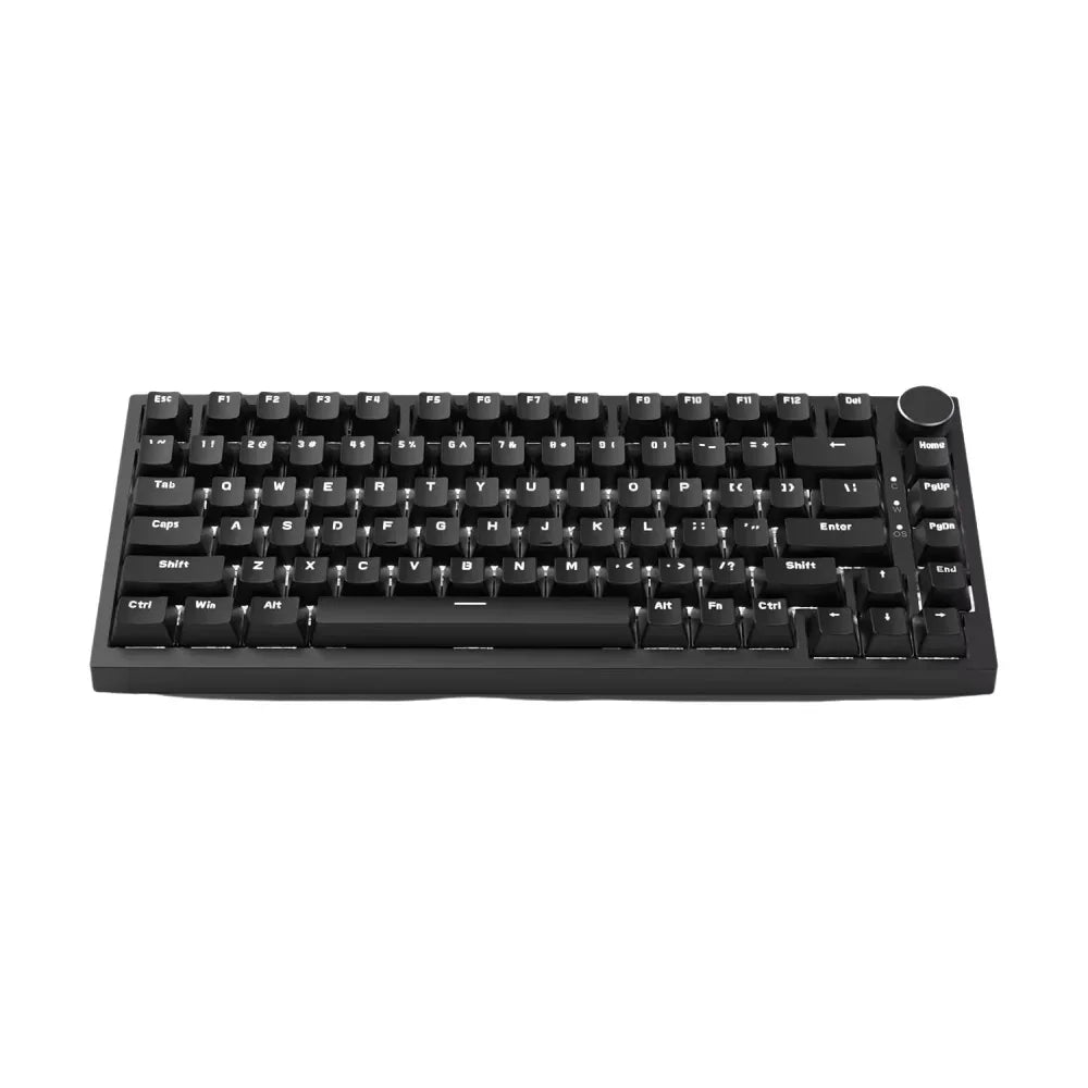 AJAZZ AK820 com fio com botões de volume rotativos, teclas hot-swap para teclados mecânicos de escritório e casa