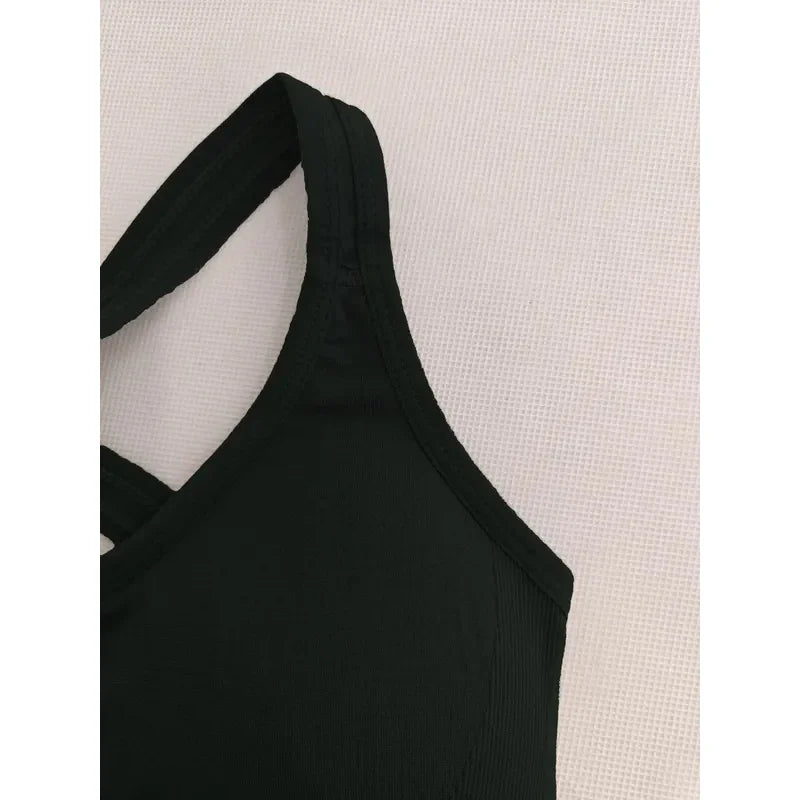Sutiã esportivo sem costura confortável e respirável push up para ioga @ W4