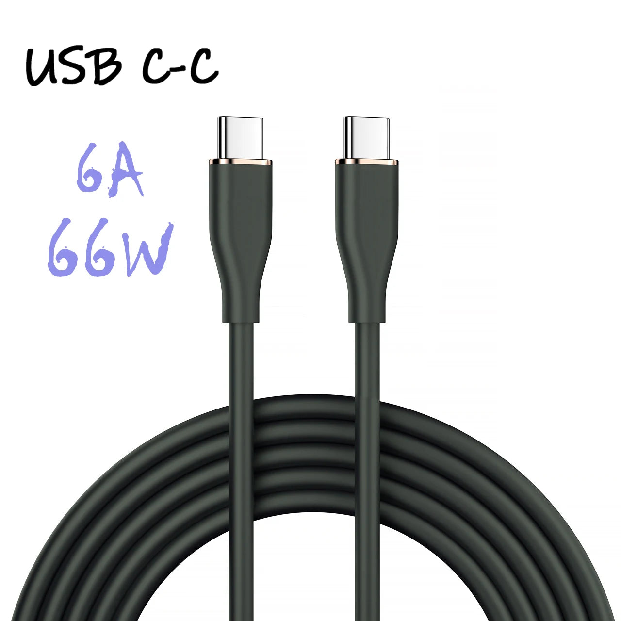 Ugourd silicone líquido usb-tipo c para c cabo de carregamento rápido 66w usb para c pd 60w 45w 27w para huawei scp xiaomi iphone 15 16 pro max