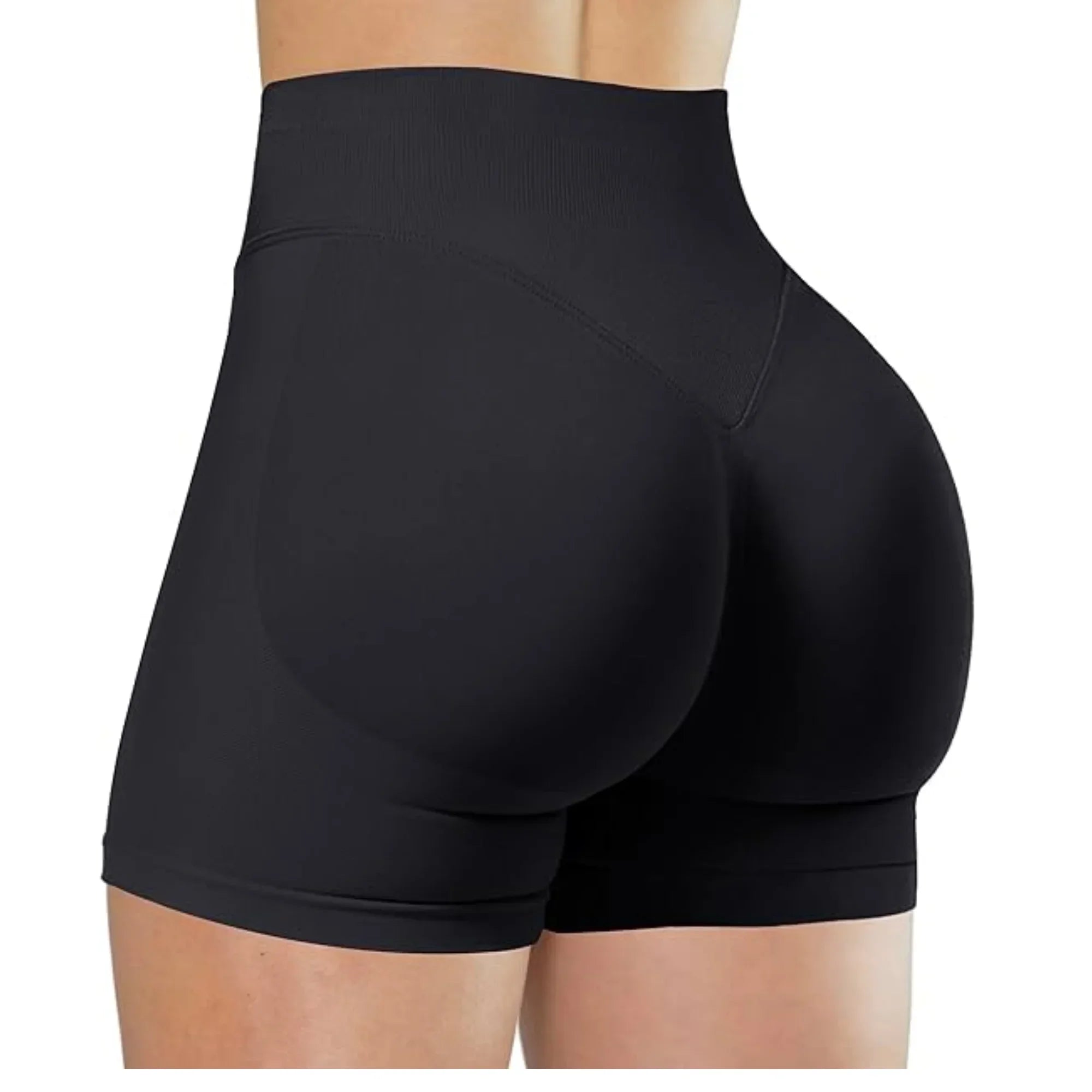 Verão cintura alta shorts de yoga para mulheres moda e sexy correndo calças de fitness cor sólida yoga leggings calças elásticas