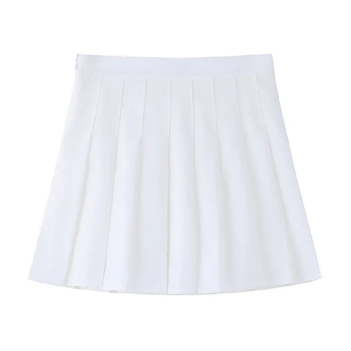 1 pçs primavera verão das mulheres mini saias meninas saias plissadas senhora cintura alta bonito saia rosa estudante saia curta jk uniforme saias