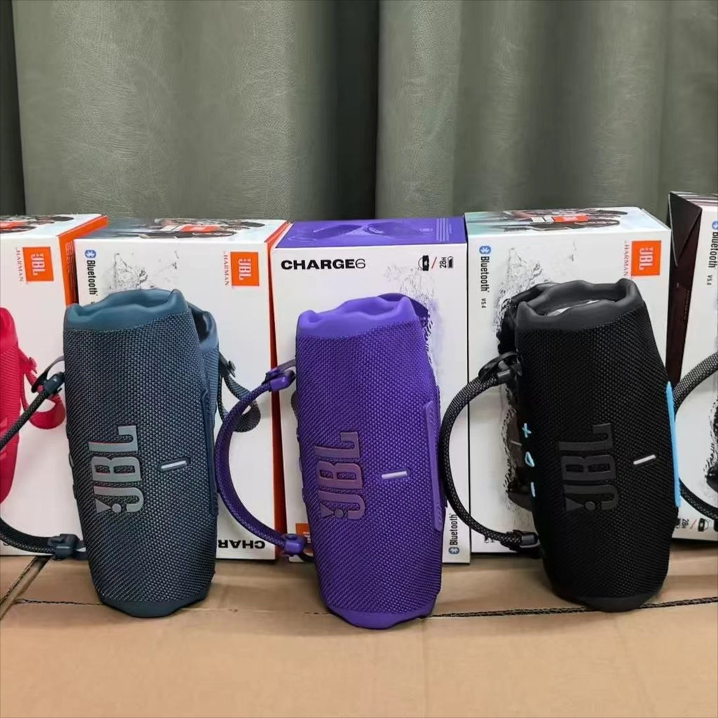 Caixa de Som Bluetooth Portátil JBL Charge 6 FLIP6 à Prova d'Água IPX7 com Som Estéreo e Tweeter Independente