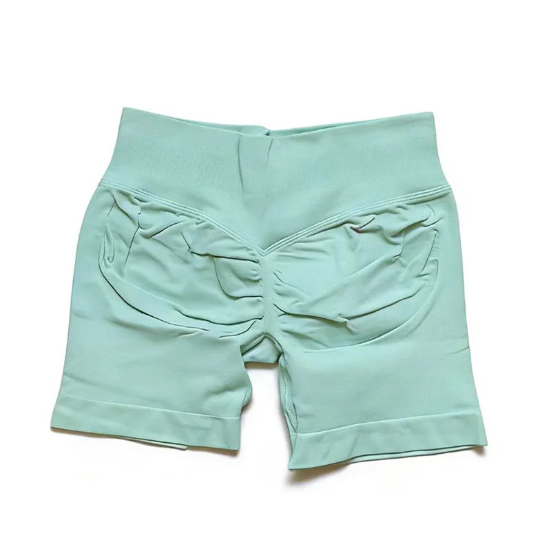 Shorts de impacto |   4.5 "fitness biker curto treino bottoms pilates correndo sem costura leggings ginásio mulher scrunch booty esportes shorts