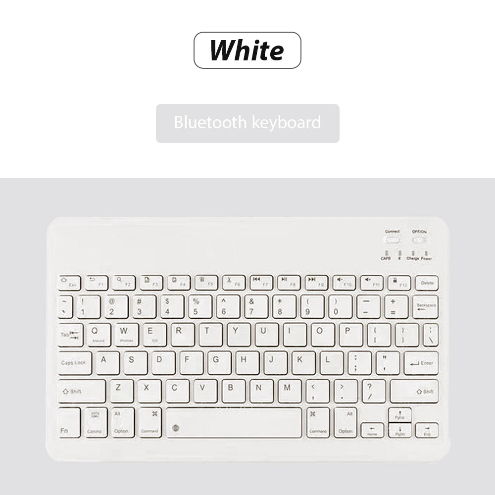 Teclado sem fio bluetooth universal, teclado e mouse para celular, mini teclado bluetooth, acessórios para teclado ipad