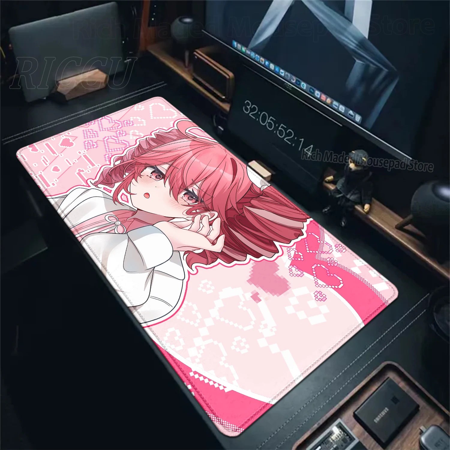 Bonito anime menina k-Kasane teto mousepad grande gaming mouse pad lockedge teclado do computador tapete de mesa pc gabinete tablepad xxl tapetes