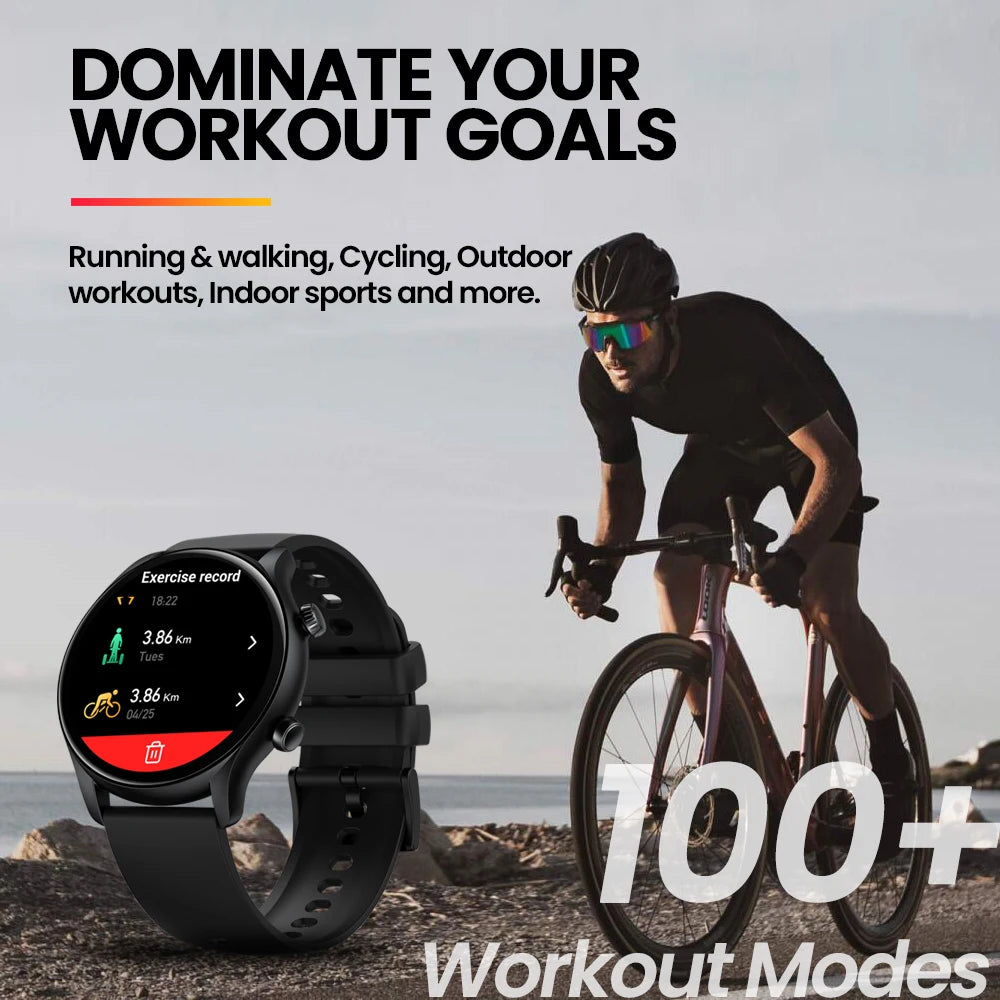 Zeblaze-Btalk 3 Plus Smartwatch para Homens e Senhoras, Chamada De Voz, 1.39 "Grande Display Colorido HD, Rastreamento De Fitness, Novo