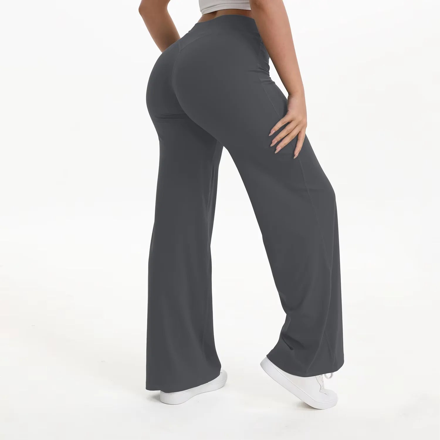 Calças de Yoga Femininas NCLAGEN SoftMotion com Cintura Média, Leggings para Academia, Sensação de Pele Nua, Calças para Pilates e Corrida