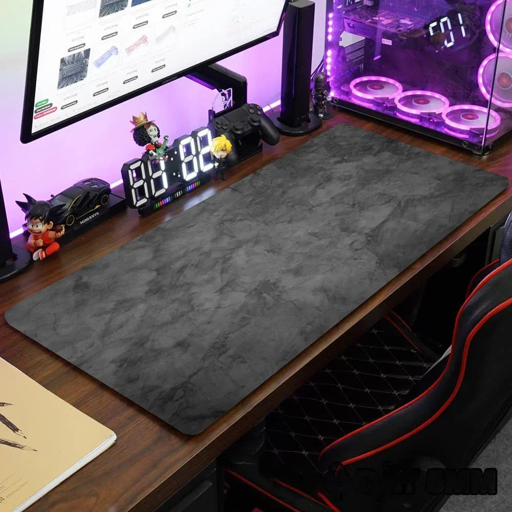 Tapete de mesa tamanho grande, 900x400mm, overlock, mouse pad xxl, teclado de mesa, série cinza, mouse pad para jogos, acessórios de computador