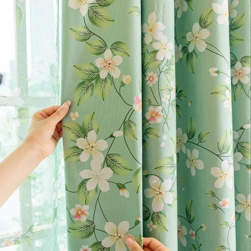 1pc 100% cortinas blackout impressas painel com ilhó superior para privacidade e bloqueio de luz solar decoração de casa cortinas para sala de estar