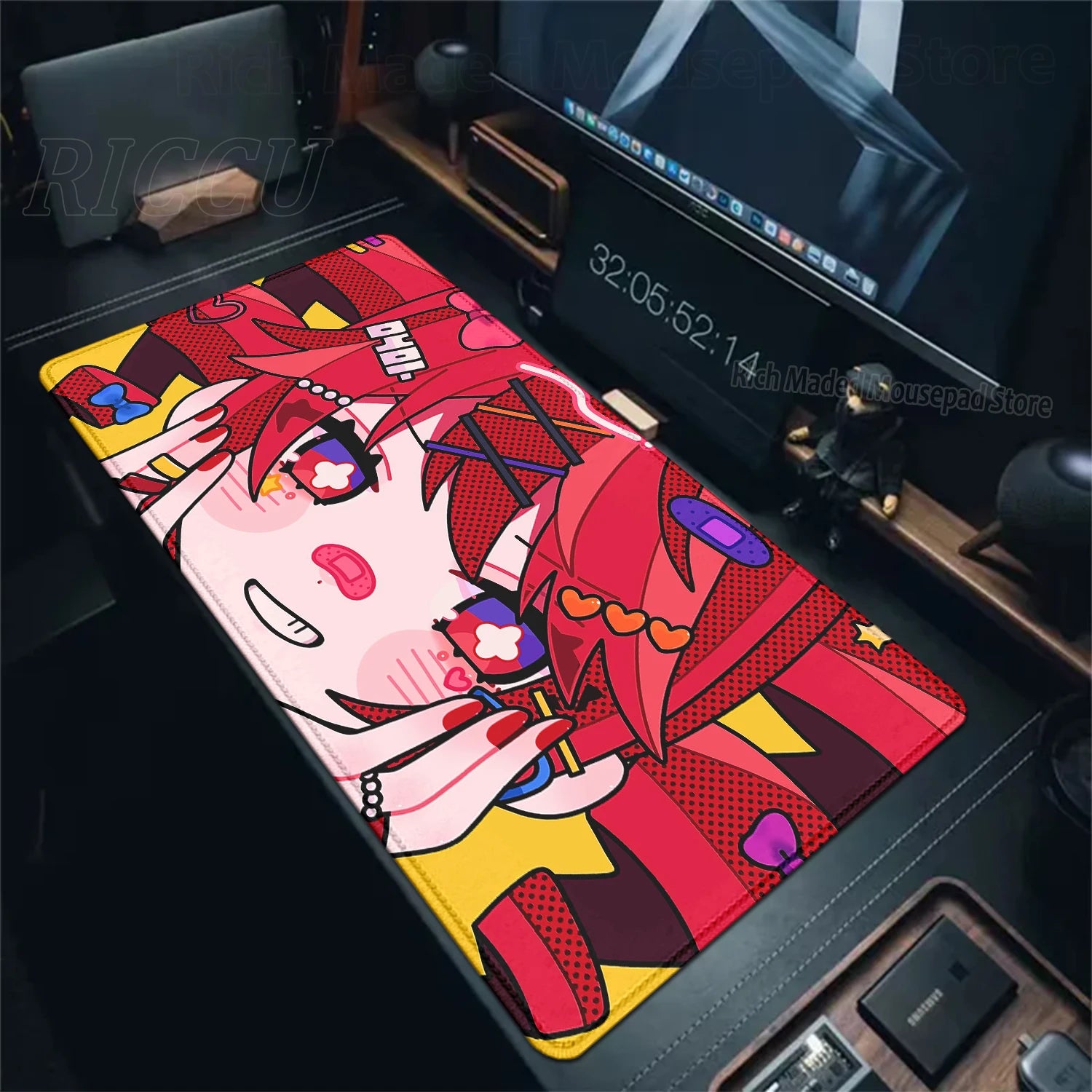 Bonito anime menina k-Kasane teto mousepad grande gaming mouse pad lockedge teclado do computador tapete de mesa pc gabinete tablepad xxl tapetes