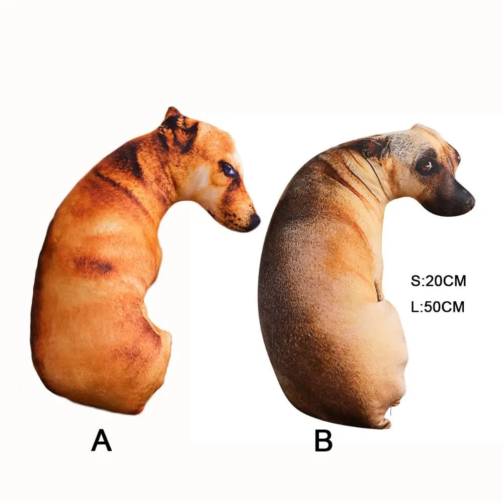 Macio Lifelike Animal Jogar Travesseiro, Hound Plush Almofada Criativa, Travesseiro Do Cão 3D, Almofada Do Escritório