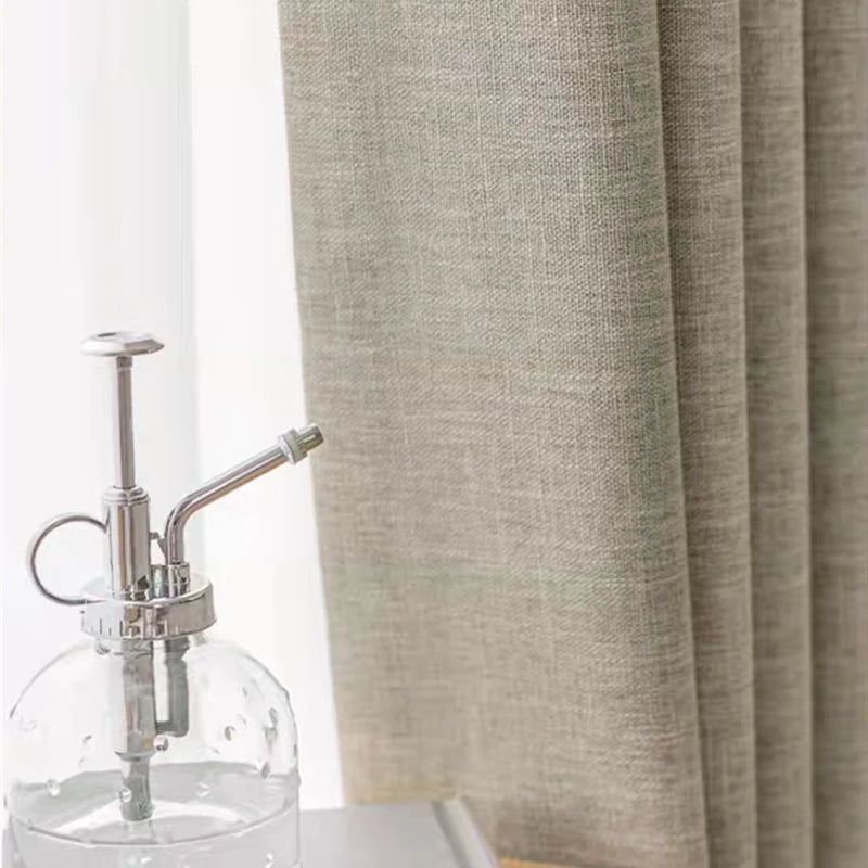 Asazal linho cortinas blackout para sala de estar quarto alta qualidade completa sombreamento decoração luxo moderno cortinas janela opaca