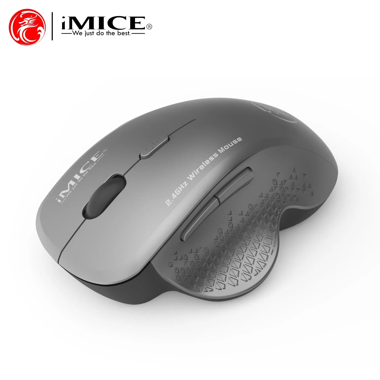 Imice mouse sem fio com receptor usb de 2.4ghz, mouse 1600dpi para computador, laptop, tablet, pc, macbook, mouse ergonômico para jogos