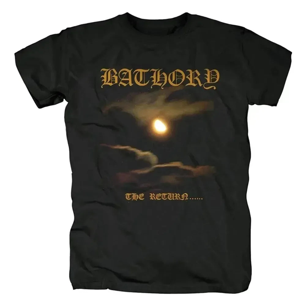 Bathory preto metal veneno t camisa das mulheres dos homens moda casual hip hop streetwear manga curta t camisa de algodão verão topos roupas