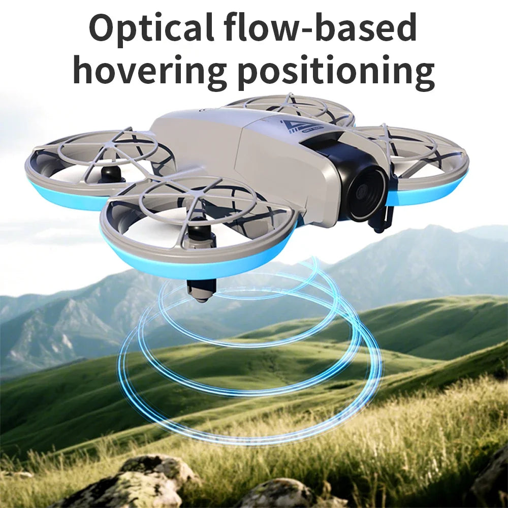 E69 mini drone câmera hd para evitar obstáculos fotografia aérea sem escova câmera dupla profissional com tela quadcopter
